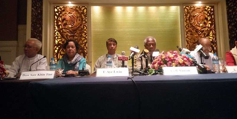 ရခိုင္ျပည္နယ္ အက်ဳိးစီးပြားအတြက္ အႀကံျပဳခ်က္ေပးရန္ ရည္ရြယ္ဟု ကိုဖီအာနန္ ေျပာ