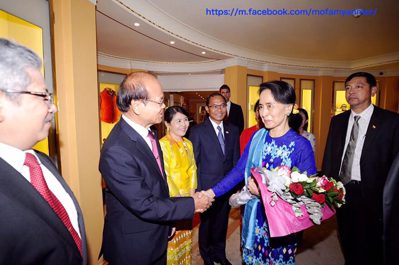 ေဒၚေအာင္ဆန္းစုၾကည္ ၿဗိတိန္၀န္ႀကီးခ်ဳပ္၊ ႏုိင္ငံျခားေရး၀န္ႀကီးတိို႔ႏွင့္ ယေန႔ ေတြ႔ဆုံမည္