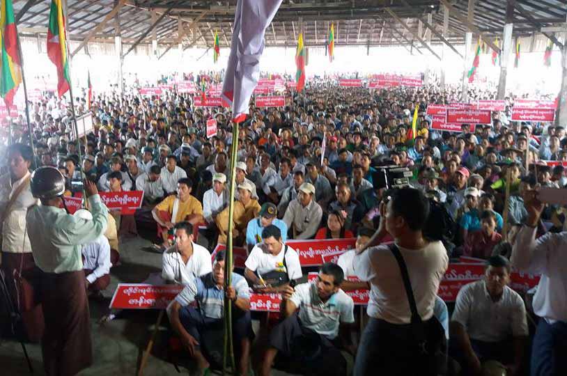 ရွမ္းနီျပည္နယ္ရရွိေရး ရွမ္းနီတိုင္းရင္းသားမ်ား မုိးညႇင္းတြင္ ဆႏၵျပ