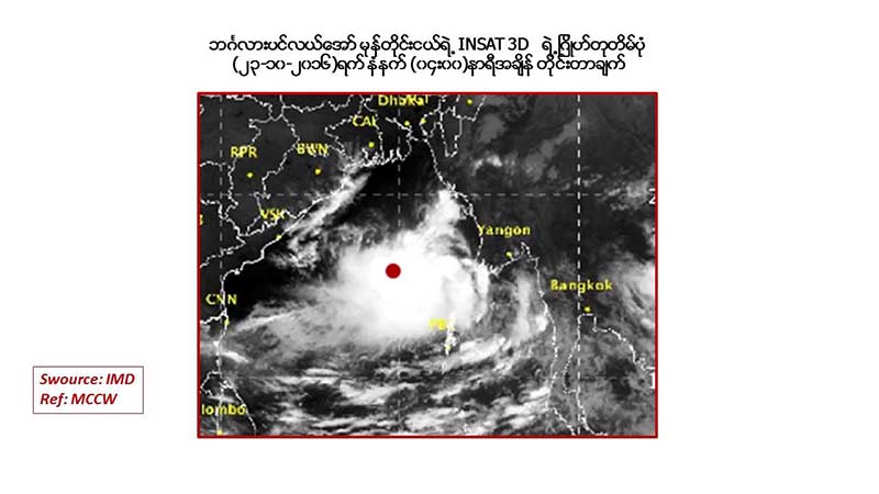 မုန္တုိင္းအႏၱရာယ္အတြက္ အသင့္ျပင္ထားဟု ဧရာ၀တီတုိင္း မီးသတ္ေျပာ
