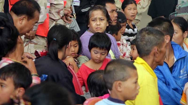 ႏုိ႔ဖုိးဒုကၡသည္စခန္းက ကရင္ဒုကၡသည္မ်ား ပထမဆုံးအႀကိမ္ ေနရပ္ျပန္ (ဓာတ္ပုံ)
