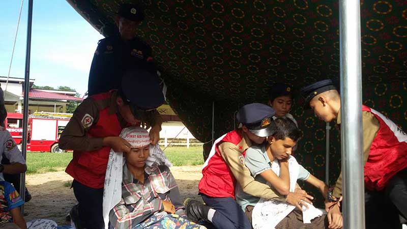ရွာေဖြကယ္ဆယ္ေရး ဇာတ္တိုက္ေလ့က်င့္မႈ ၿမိတ္ၿမိဳ႕၌ ျပဳလုပ္