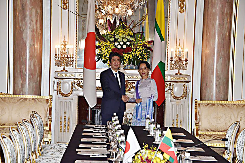 ဂ်ပန္က ျမန္မာကို ၅ ႏွစ္အတြင္း ယန္းေငြ ၈၀၀ ဘီလီယံ ကူညီေပးမည္