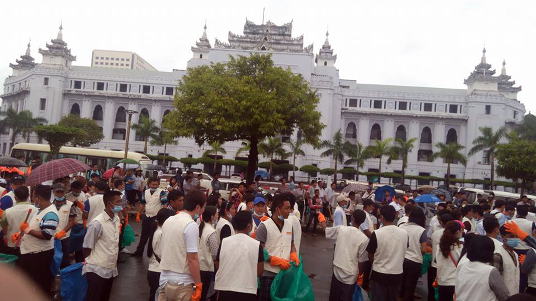 ဂ်ပန္-ျမန္မာ ပူးေပါင္းအမႈိက္ေကာက္ၿပိဳင္ပြဲ ရန္ကုန္ၿမိဳ႕တြင္က်င္းပ (ဓာတ္ပံု)