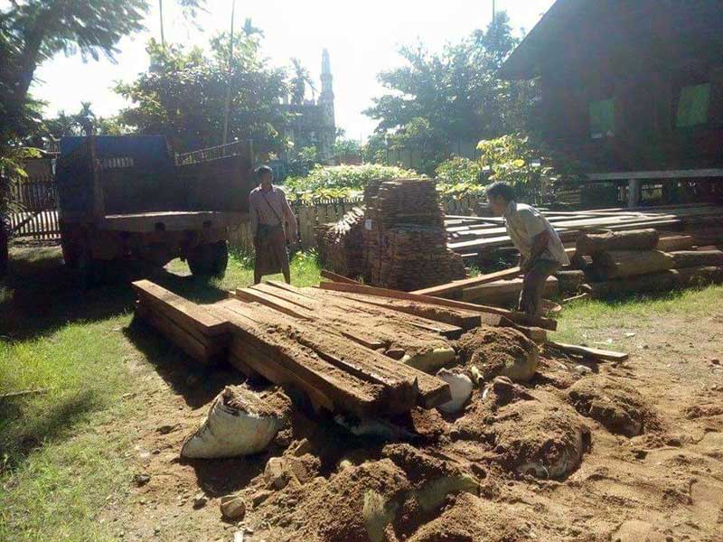 ေကာလင္းၿမိဳ႕နယ္တြင္ တရားမဝင္သစ္ခဲြသားမ်ား ဖမ္းမိ