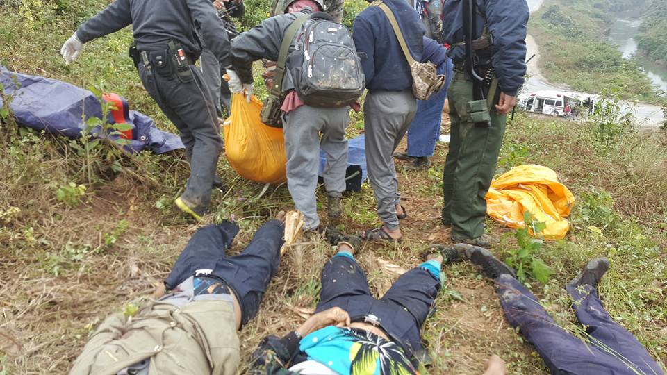 နမ့္ေပၚေခ်ာင္း ရဲကင္းတိုက္ခိုက္ခံရမႈ ရဲတပ္ဖြဲ႔၀င္ ၃ ဦးႏွင့္စစ္သည္ ၁ ဦး က်ဆံုး