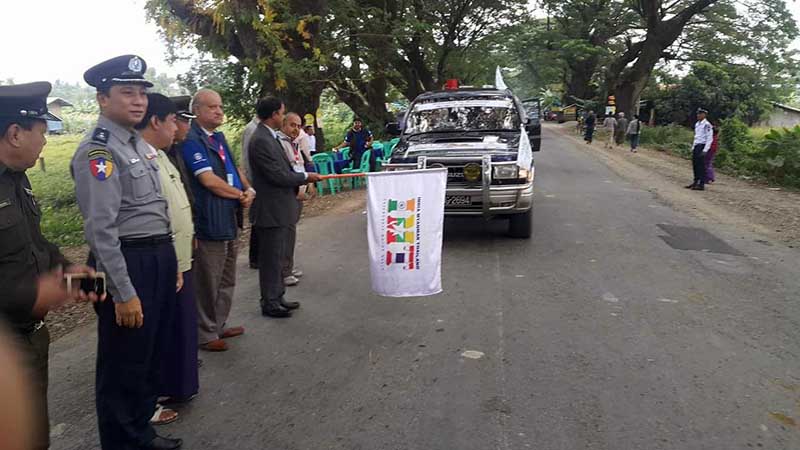 အိႏၵိယ-ျမန္မာ-ထုိင္း ခ်စ္ၾကည္ေရးေမာ္ေတာ္ကားေမာင္းၿပိဳင္ပြဲ ကေလးၿမိဳ႕မွ စ တာထြက္