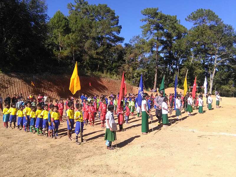 ႏုိင္ငံရပ္ျခားေရာက္ေနသူမ်ား၏ အလႉျဖင့္ မူလတန္းေက်ာင္းေပါင္းစုံ ကာယဉာဏၿပိဳင္ပြဲက်င္းပ