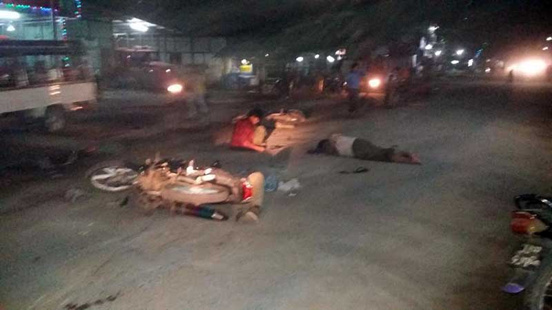 သဲေတာၿမိဳ႕တြင္ ဆိုင္ကယ္ခ်င္းတိုက္မိ၊ ၁ ဦးေသဆုံး