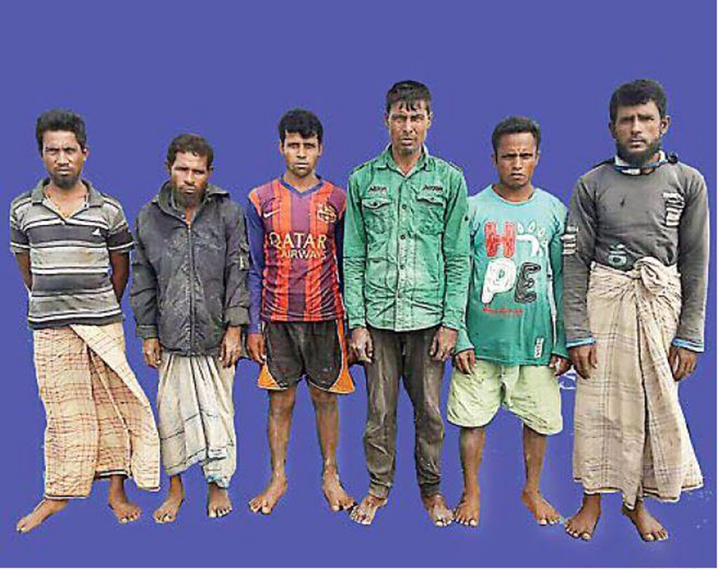 ငါးခိုးဖမ္းသည့္ ဘဂၤလားေဒ့႐ွ္ႏိုင္ငံသား ၆ ဦး အား ျပည္ႏွင္ဒဏ္ေပး