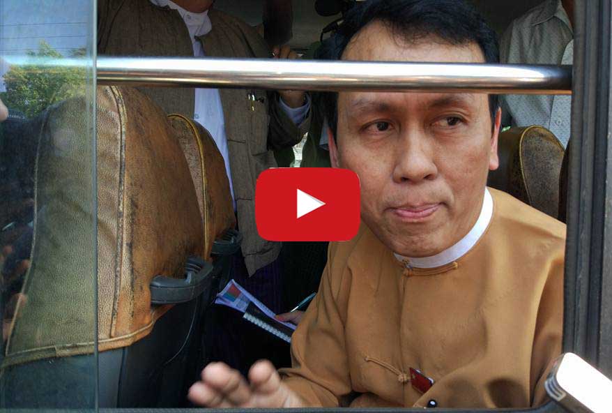ရန္ကုန္ဝန္ႀကီးခ်ဳပ္ YBS ဘတ္စ္ကားစီးၿပီး ကြင္းဆင္းေလ့လာ (႐ုပ္သံ)