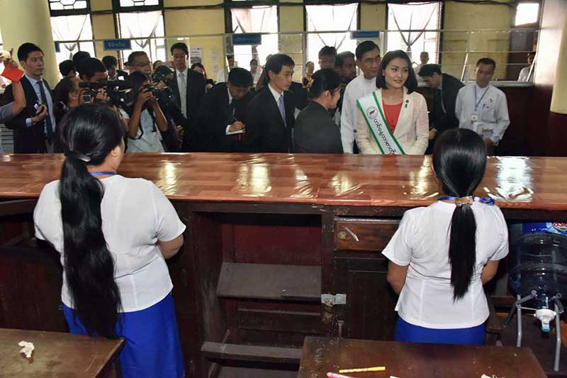 ရန္ကုန္စာတိုက္ႀကီး အဆင့္ျမႇင့္တင္ေရး ဂ်ပန္ဆက္သြယ္ေရး ဒု၀န္ႀကီးေလ့လာ