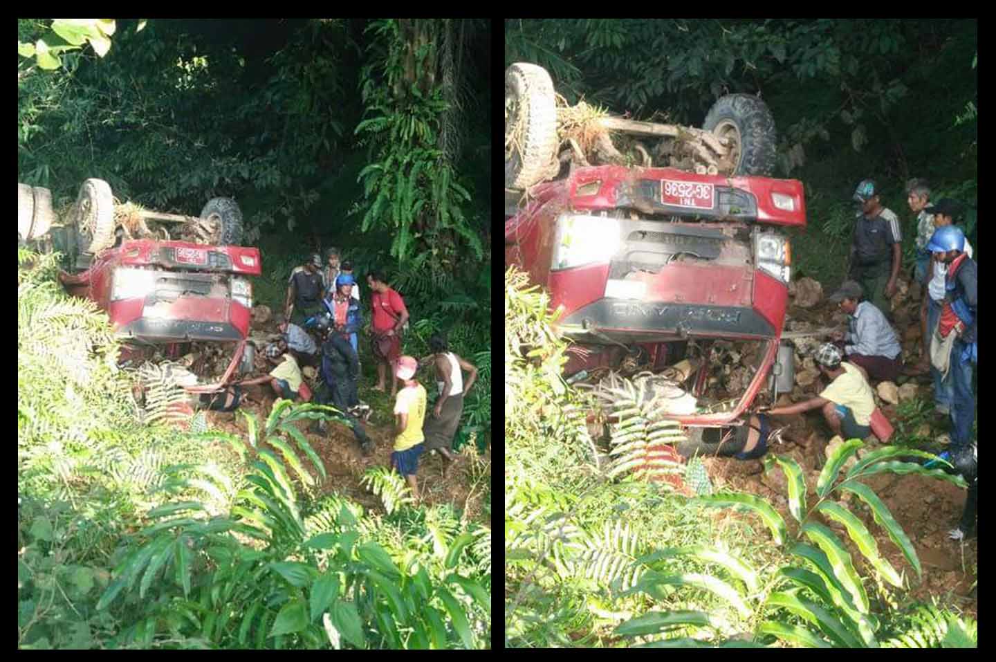 ေကာ့ေသာင္းတြင္ ယာဥ္တိမ္းေမွာက္၊ မူလတန္းေက်ာင္းသူ ၃ ဦးအပါအ၀င္ ၄ ဦးေသဆံုး
