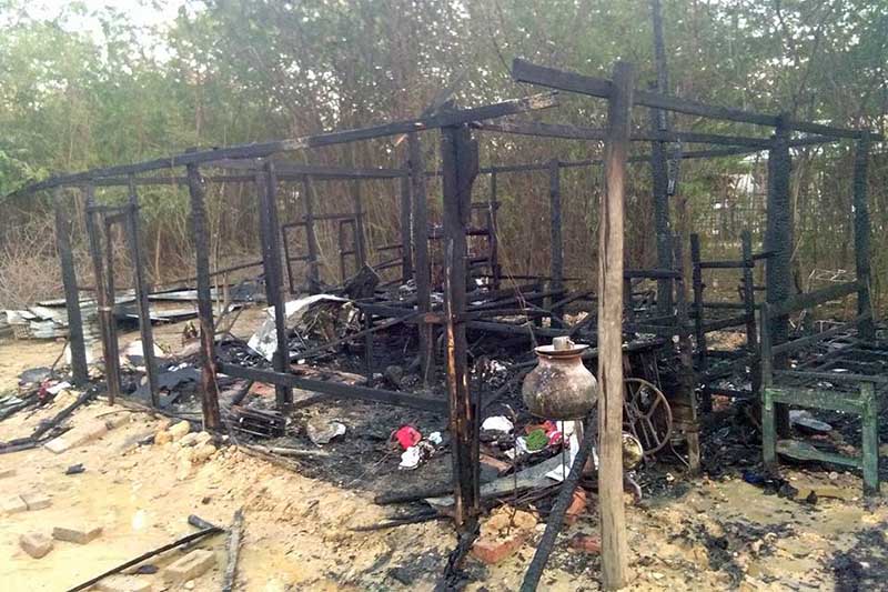 ၀မ္းတြင္ၿမိဳ႕တြင္ ဟင္းအိုးတည္ရာမွ အပူလြန္ကဲၿပီး ေနအိမ္တလံုး မီးေလာင္