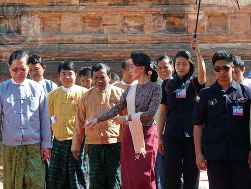 ငလ်င္သင့္ ပုဂံေစတီပုထိုးမ်ား ျပန္လည္ျပဳျပင္ရန္ ေဒၚေအာင္ဆန္းစုၾကည္ ေဆြးေႏြး