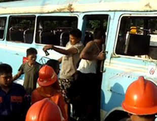 မဟာဗနၶုလတံတား​တြင္ ကား​ေမွာက္၊​ တဦး​ ​ေသဆံုး​
