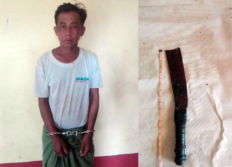 လင္မယားခ်င္းစကားမ်ားရာမွ ဇနီးျဖစ္သူအား ဓားျဖင့္ ခုတ္သတ္