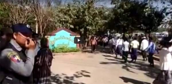 လုပ္ႀကံခံရသည့္ ဦးကုိနီရဲ႕ စ်ာပနအခမ္းအနား (႐ုပ္သံ)