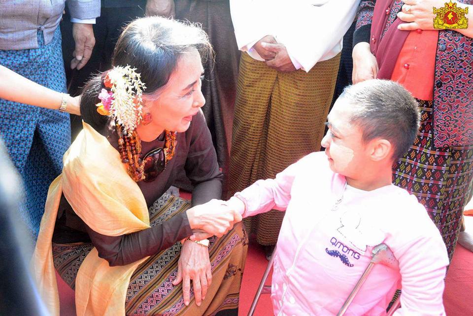 ၿငိမ္းခ်မ္းေရး လုပ္ငန္းစဥ္တြင္ မသန္စြမ္းမ်ားပါ၀င္ႏိုင္ဟု ႏိုင္ငံေတာ္ အတိုင္ပင္ခံပုဂၢဳိလ္ေျပာ