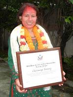 နီ​ေပါမွ လူကုန္ကူး​ေရာင္း​စား​ခံရတဲ့​ အမ်ိုး​သမီး​ငယ္ နိုင္ငံတကာသူရဲ​ေကာင္း​ဆု ရ႐ွိ