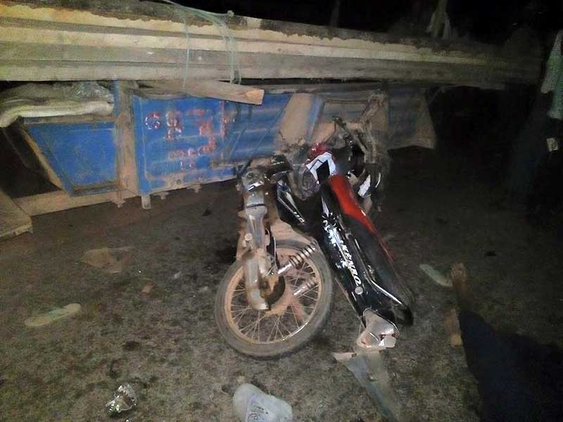 သစ္တင္ ေထာ္လာဂ်ီႏွင့္ ဆိုင္ကယ္တိုက္၊ ၁ ဦး ေသဆုံး