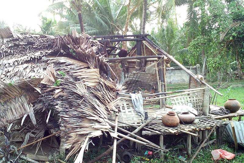 ေျမာက္ဦးႏွင့္မင္းျပားတြင္ ေလဆင္ႏွာေမာင္းတိုက္ခတ္၊ ေနအိမ္အခ်ိဳ႕ပ်က္စီး