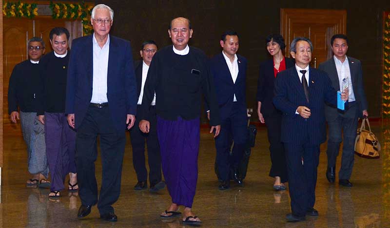 စင္ကာပူ ဂုဏ္ထူးေဆာင္၀ါရင့္၀န္ႀကီး ဂိုေခ်ာက္ေတာင္ ေနျပည္ေတာ္ေရာက္ရွိ