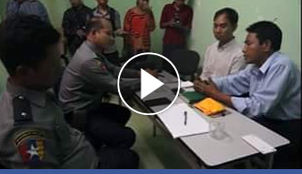 ရဲအရာရွိ ႏွစ္ဦး၏ စစ္ေဆးေမးျမန္းခ်က္အေပၚ ကုိေဆြ၀င္းႏွင့္ေရွ႕ေနျဖစ္သူ၏ ရွင္းလင္းခ်က္ (႐ုပ္သံ)