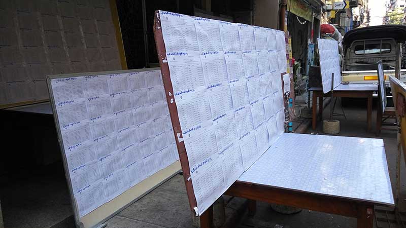 ၾကားျဖတ္ေရြးေကာက္ပြဲအတြက္ မဲစာရင္းမ်ား ထပ္မံေၾကညာ