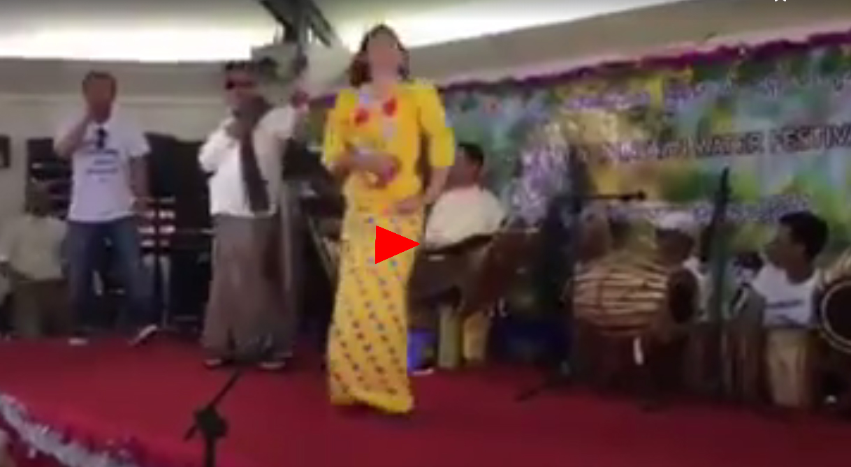 စင္ကာပူအတာသၾကၤန္ပြဲေတာ္က ဗိုလ္ေအာင္ဒင္ (႐ုပ္သံ)