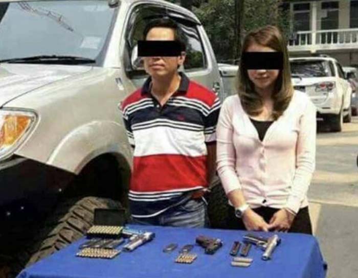 ျမန္မာ-ထိုင္း ခ်စ္ၾကည္ေရးတံတား၌ ထိုင္း ၁ ဦးႏွင့္ ျမန္မာ ၁ ဦးထံမွ လက္နက္ခဲယမ္းမ်ားဖမ္းမိ