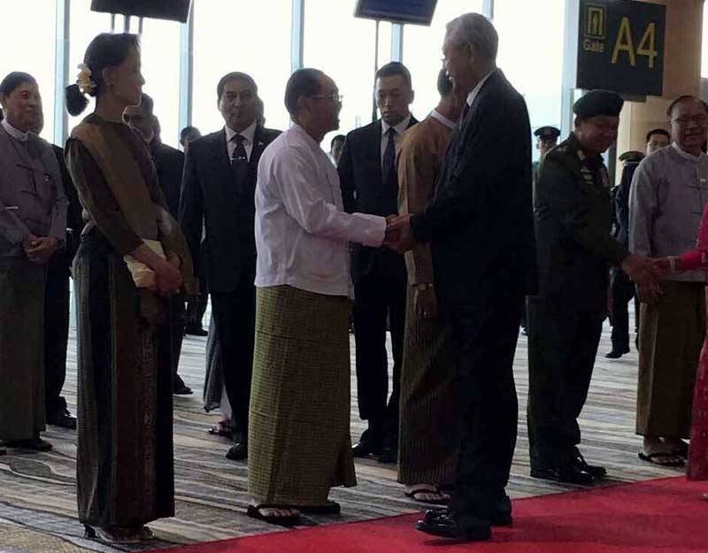 သမၼတဦးထင္ေက်ာ္ တ႐ုတ္ခရီး စတင္