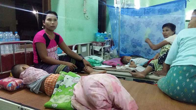 ေညာင္ေလးပင္တြင္ ကေလးငယ္မ်ား ဝမ္းပ်က္ဝမ္းေလ်ွာေရာဂါ ျဖစ္ပြား