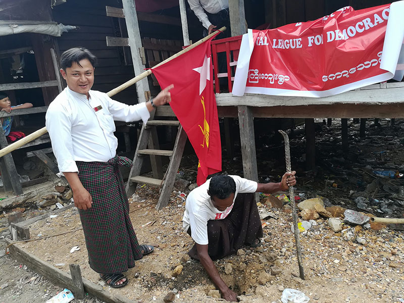 ေကာ့ေသာင္းတြင္ အန္အယ္လ္ဒီ ရပ္ေက်း႐ံုးခန္းဖြင့္ပြဲ တားျမစ္ခံရ