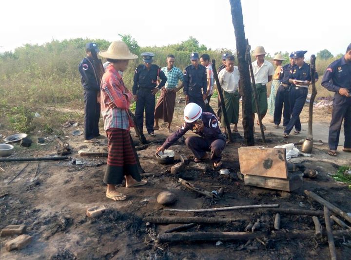 တဲမီးေလာင္ရာမွ ၇ လသားအရြယ္ ကေလးငယ္ ၁ ဦး မီးေလာင္ေသဆံုး