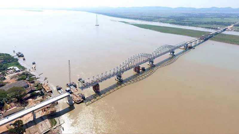 အမည္အျငင္းပြားေနသည့္  ဗိုလ္ခ်ဳပ္ေအာင္ဆန္းတံတား ဧၿပီလကုန္ဖြင့္လွစ္မည္