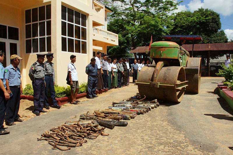 ေကာ့ေသာင္းတြင္ ဆူညံသံမ်ားျဖစ္ေပၚေစသည့္ ဆိုင္ကယ္မ်ား၏ ပါ၀ါအိတ္ေဇာမ်ားကုိ ဖ်က္ဆီး