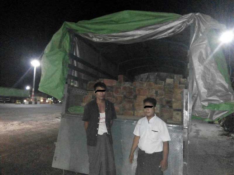 ေညာင္ေလးပင္ၿမိဳ႕နယ္တြင္ တရားမဝင္ ပ်ဥ္းကတိုးခြဲသားမ်ား ဖမ္းမိ