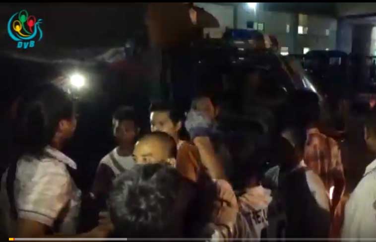 မဂၤလာေတာင္ညြန္႔တြင္ အမ်ဳိးသားေရးအင္အားစုမ်ားေရာက္လာၿပီး ႐ုန္းရင္းဆန္ခတ္ျဖစ္ (႐ုပ္သံ)