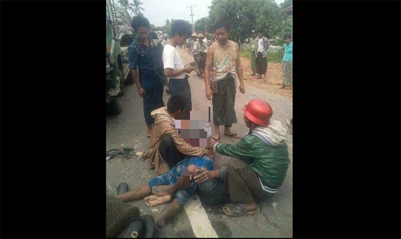 ေညာင္ေလးပင္တြင္ ကားႏွင့္ဆိုင္ကယ္ မ်က္ႏွာခ်င္းဆိုင္တိုက္၊ ၁ ဦးေသ