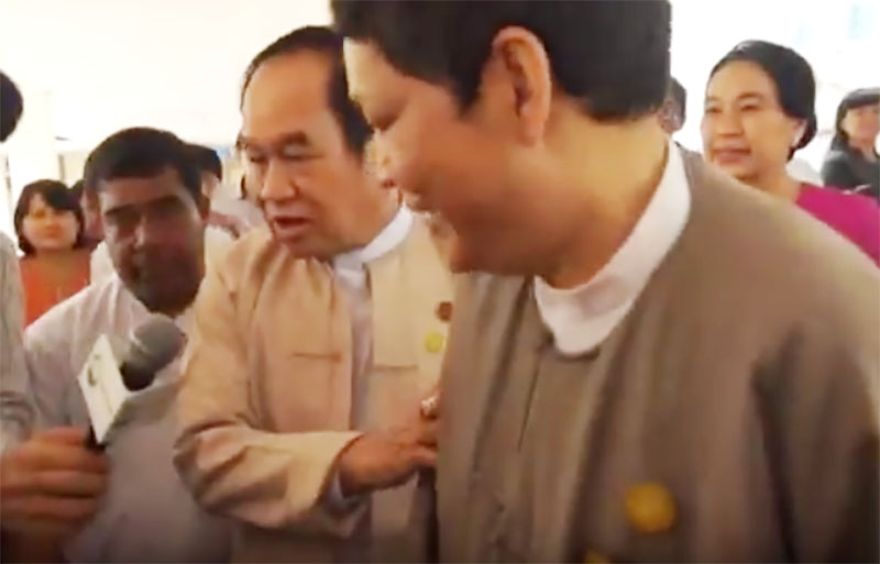 ေဆး႐ုံတင္ထားသည့္ သူရဦးတင္ဦးကို က်န္းမာေရးဝန္ႀကီး လာေရာက္ၾကည့္႐ႈ (႐ုပ္သံ)