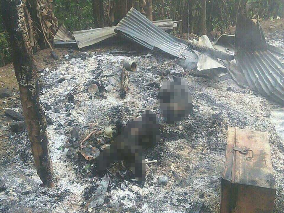 မိုးႀကိဳးပစ္ခံရၿပီး ေနအိမ္မီးေလာင္ကာ အိပ္ေနသည့္လင္မယား ၂ ဦး ေသဆံုး