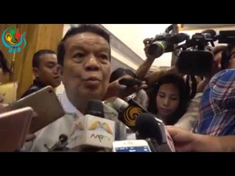 တ႐ုတ္ႏိုင္ငံႏွင့္ ေျမာက္ပုိင္းမဟာမိတ္ ၇ ဖြဲ႔ကို ေက်းဇူးတင္ေၾကာင္း ေဒါက္တာတင္မ်ဳိး၀င္းေျပာ (႐ုပ္သံ)