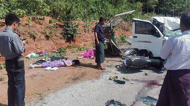 ေရး-ထားဝယ္သြားကားလမ္းမေပၚ ယာဥ္တိုက္မႈျဖစ္၊ အမ်ိဳးသမီး ၂ ဦး ေသဆံုး