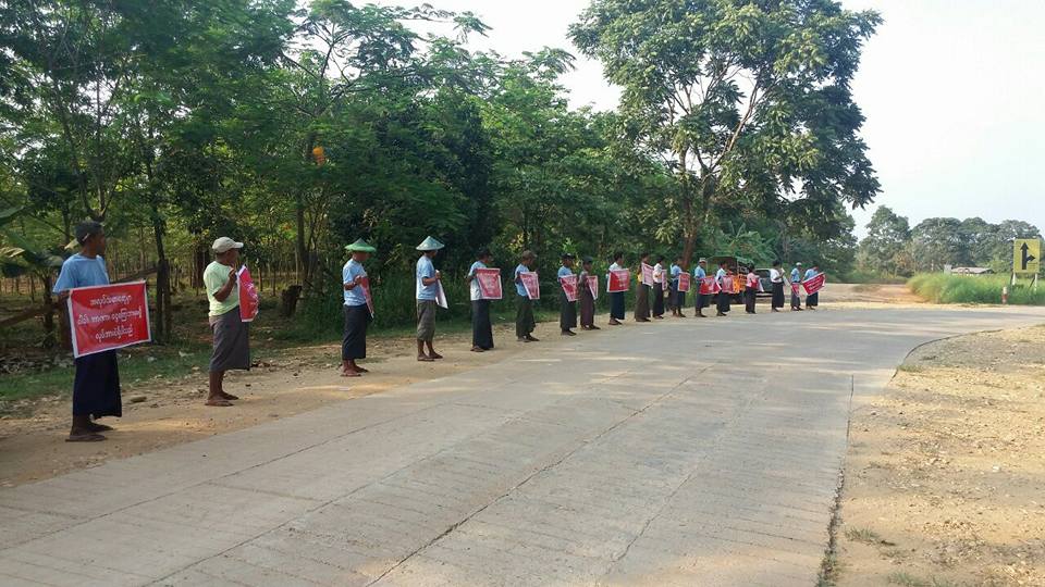 ဟုမၼလင္းၿမိဳ႕တြင္ ၀န္ႀကီးလမ္းေၾကာင္း ႀကိဳဆုိသူမ်ားကုိ ပုဒ္မ ၁၈ ျဖင့္ အမႈဖြင့္