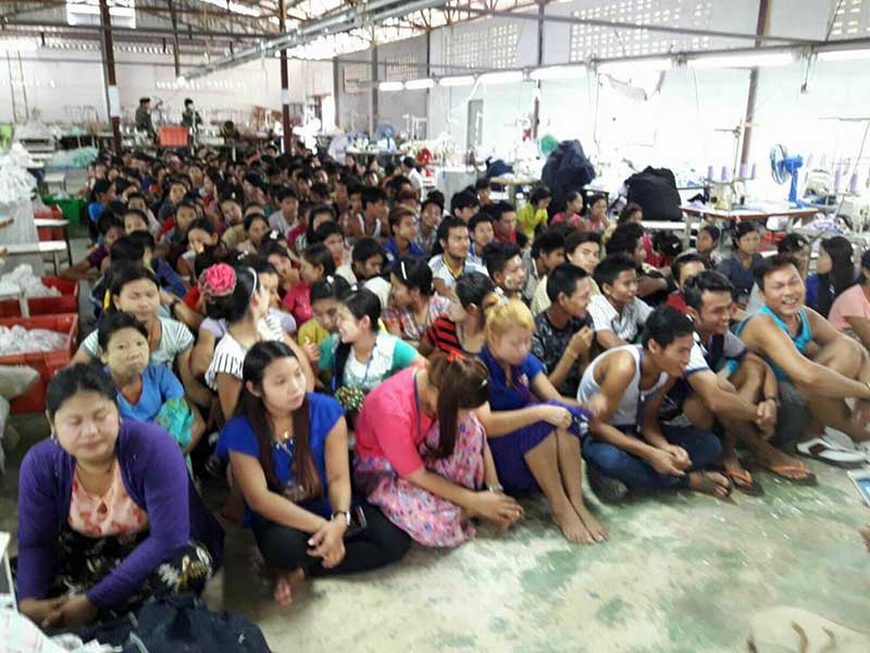 မဲေဆာက္တြင္  ျမန္မာကေလးလုပ္သားမ်ားအပါအဝင္ အလုပ္သမား ၂၀၀ ေက်ာ္ ဖမ္းဆီးခံရ
