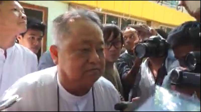 ဦးၿဖိဳးမင္းသိန္း ကိုယ္ေရးအရာရွိကိစၥ ဥပေဒအတုိင္းပဲလုပ္မယ္- ဦး၀င္းထိန္ (႐ုပ္သံ)