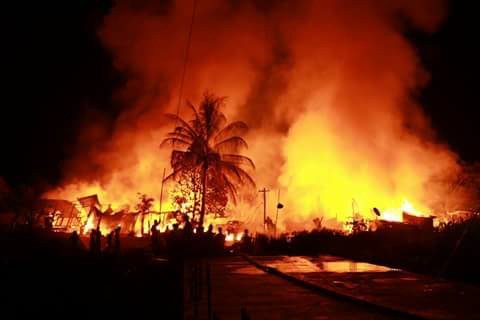 ေက်ာက္မဲတြင္ မီးေလာင္မႈေၾကာင့္ ေနအိမ္ ၃ လံုးႏွင့္ ဆိုင္ကယ္ ၇ စီး ပ်က္စီး၊ ၃ ဦး ဒဏ္ရာရ