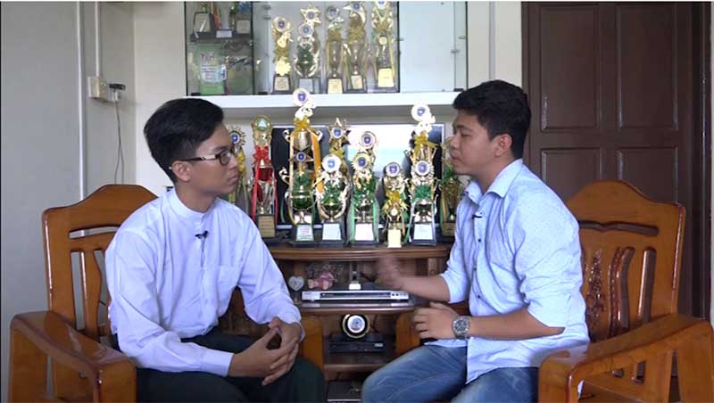 တႏုိင္ငံလုံးတြင္ အမွတ္အမ်ားဆုံးျဖင့္ ပထမရရွိခဲ့သူ ေမာင္သုတရဲမုိးႏွင့္ေမးျမန္းခ်က္ (႐ုပ္သံ)