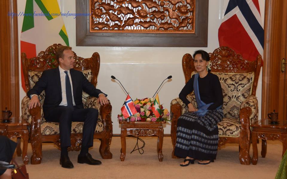 ေနာ္ေ၀ႏိုင္ငံက ျမန္မာႏိုင္ငံအတြက္ အကူအညီေငြ ခ႐ုိနာ သန္း ၂၅၀ ေပးအပ္